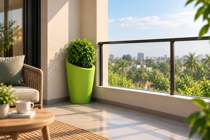 FRP Balcony Planters for Small Space